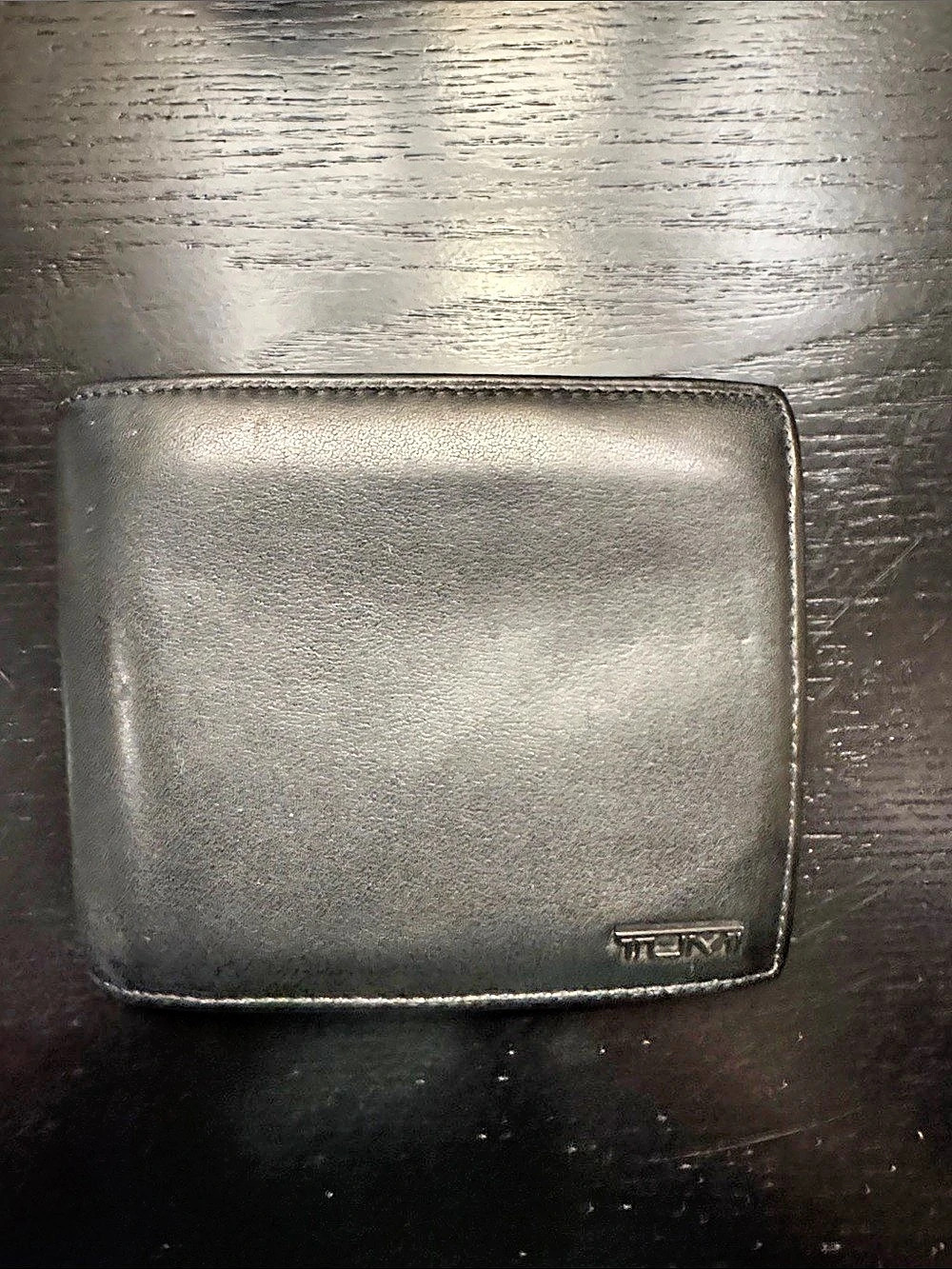 TUMI Alpha Leather ID Window Wallet Black